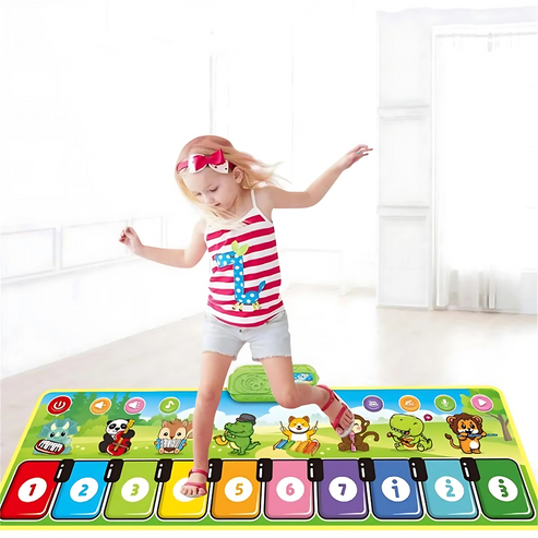 Kinderen Piano Mat in actie